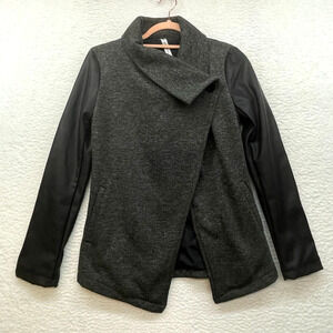 Fabletics Coat Womens XS Gray Milano Athleisure Loungewear Workout Gym Moto